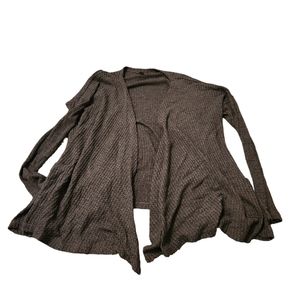 AE Gray Waffle Knit Cardigan